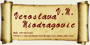 Veroslava Miodragović vizit kartica